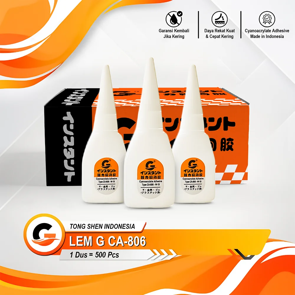 Foto branding Lem G CA-806, PT Tong Shen Ind